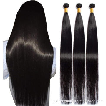 Uniky Peruvian Hair Straight Hair Bundles with Closure Remy Human Hair Weave Bundles With Closure Natural Color